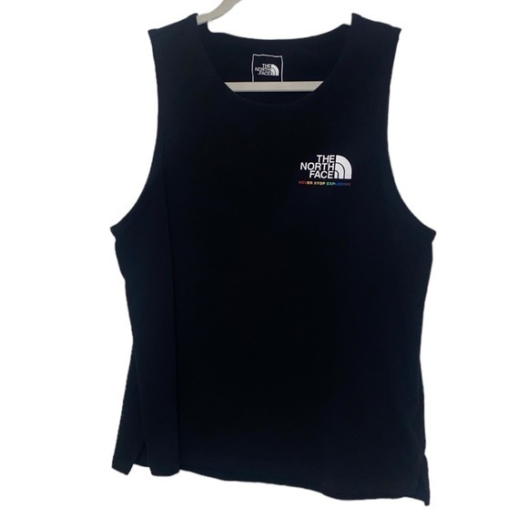 L The North Face Black Cotton Tank Top - Picture 1 of 5